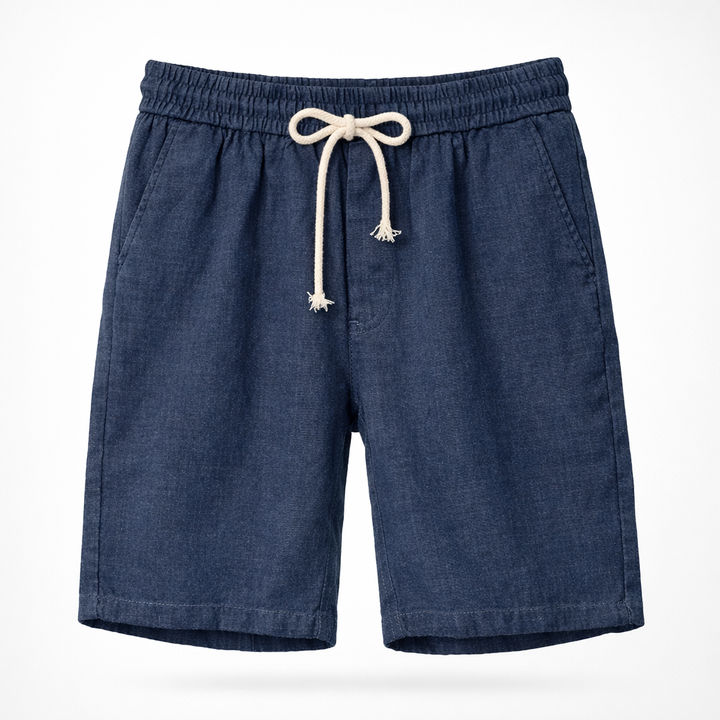 Lennox | Effortless Relaxed Fit Drawstring Linen Shorts