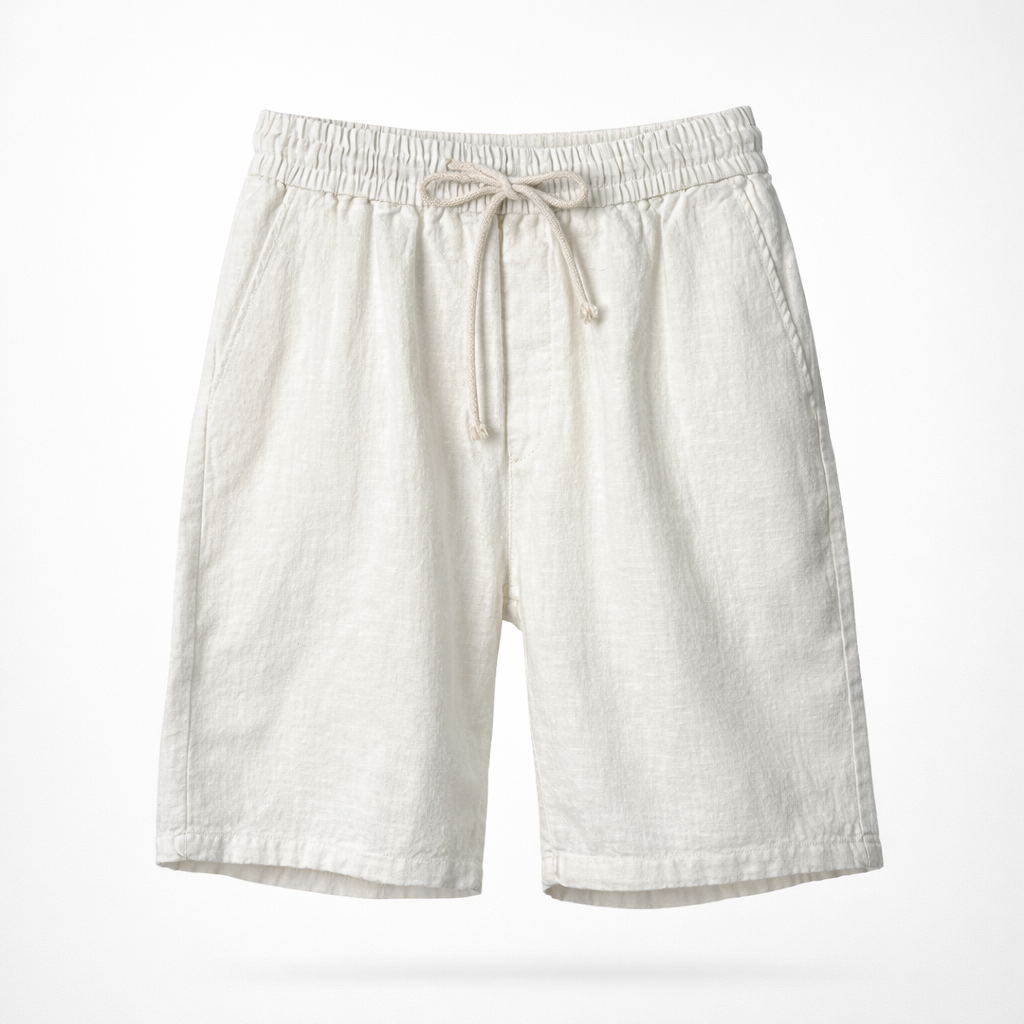 Lennox | Effortless Relaxed Fit Drawstring Linen Shorts