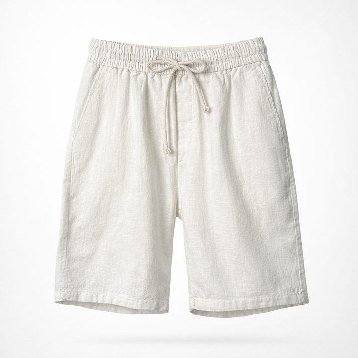 Lennox | Effortless Relaxed Fit Drawstring Linen Shorts
