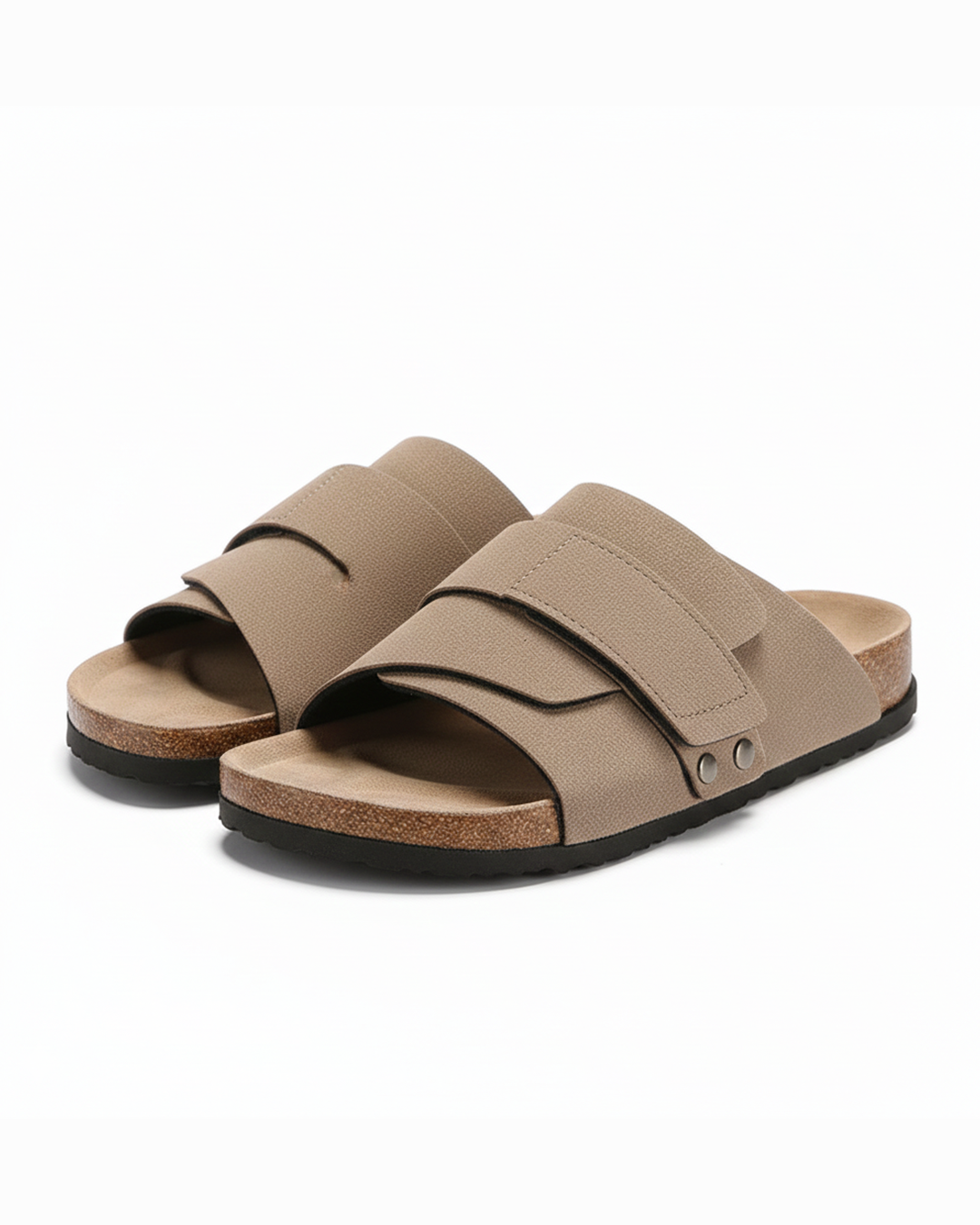 Lennox | Refined Wide Strap Men Slides Sandals