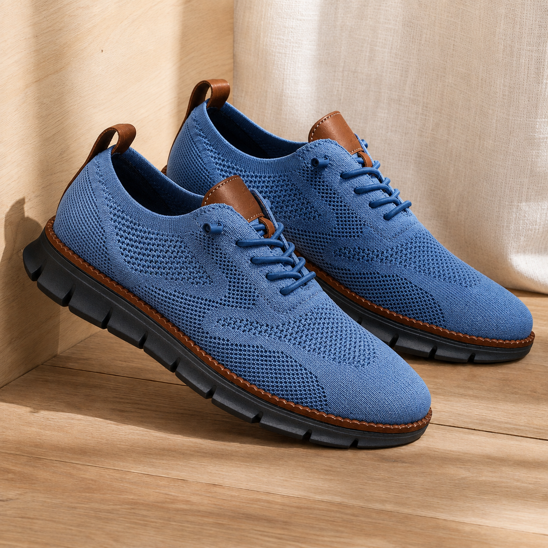 Leon | Classic Knit Orthopedic Shoes with Contrast Trim