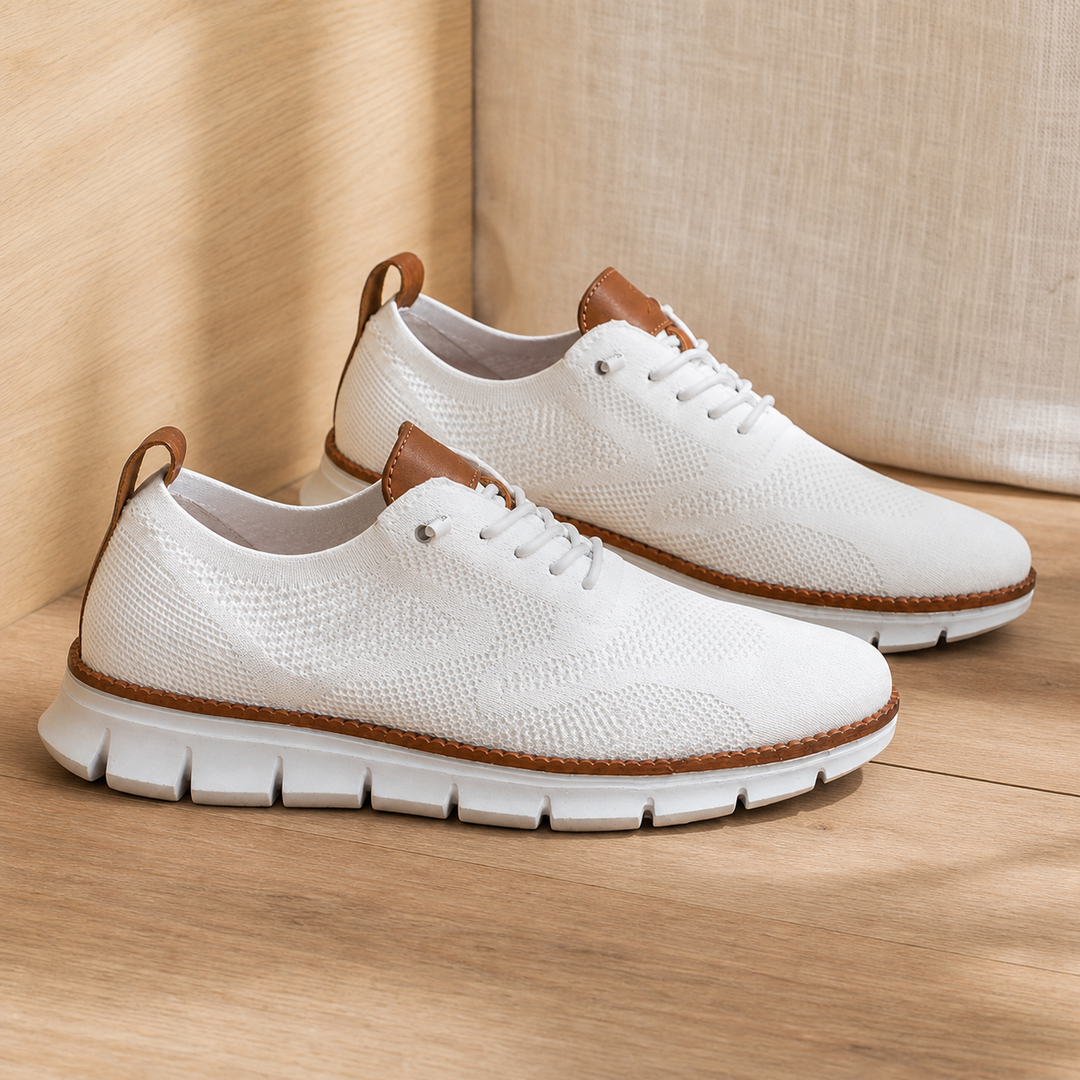 Leon | Classic Knit Orthopedic Shoes with Contrast Trim