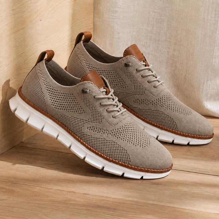 Leon | Classic Knit Orthopedic Shoes with Contrast Trim