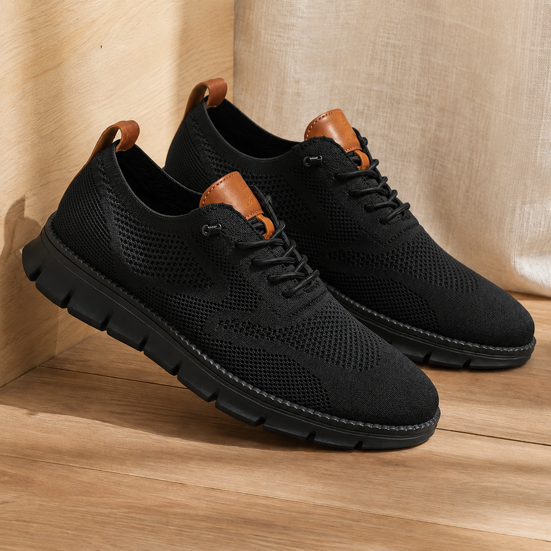 Leon | Classic Knit Orthopedic Shoes with Contrast Trim