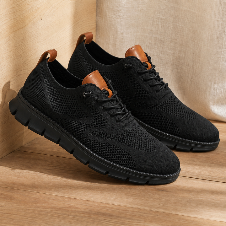 Leon | Classic Knit Orthopedic Shoes with Contrast Trim
