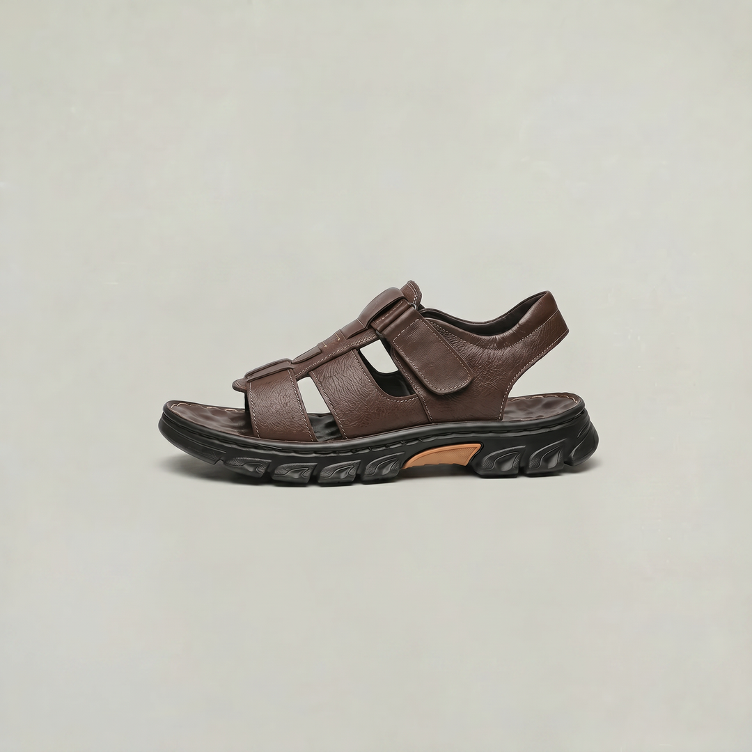 Leon | Open Toe Adjustable Strap Mens Sandals