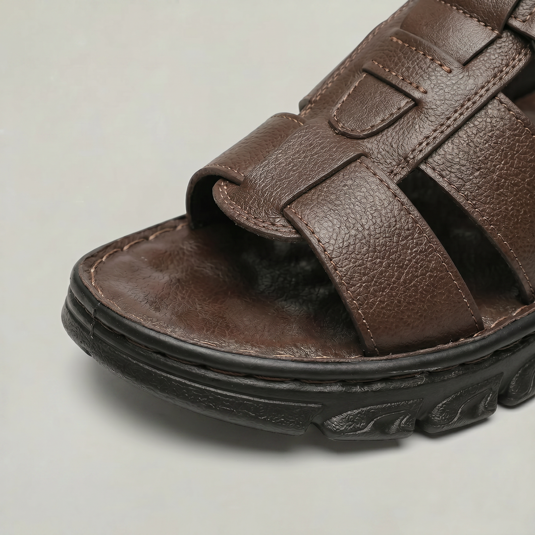 Leon | Open Toe Adjustable Strap Mens Sandals