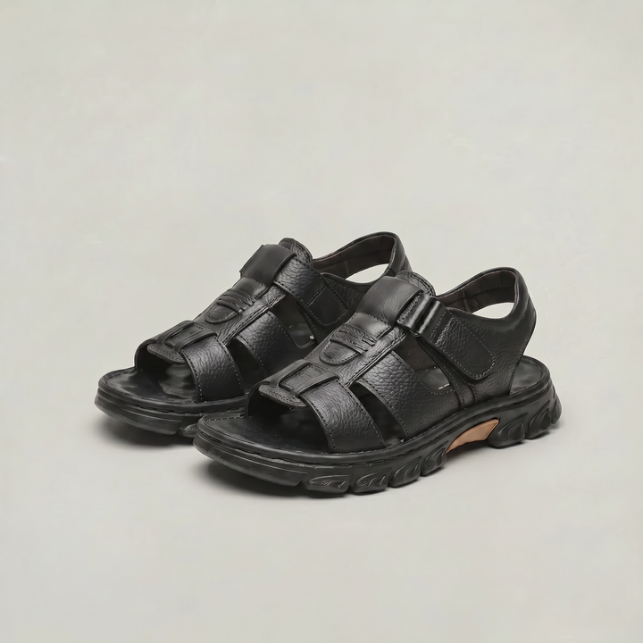 Leon | Open Toe Adjustable Strap Mens Sandals