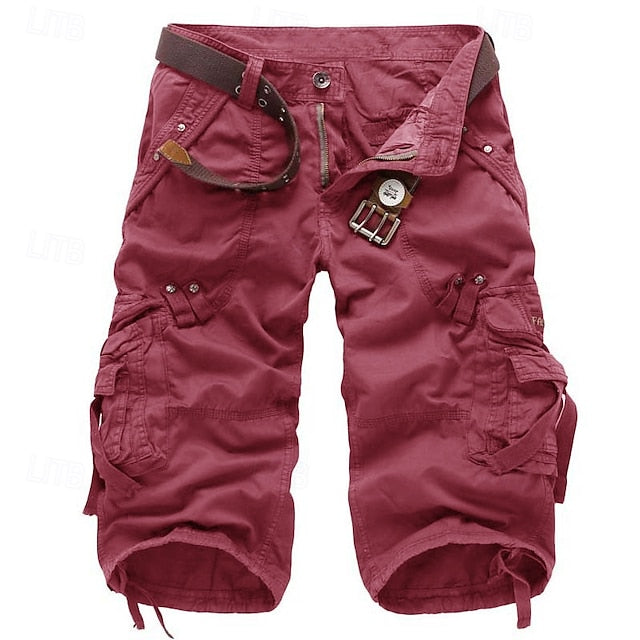 Leonardo | Refined Multi-Pocket Cargo Shorts for Men