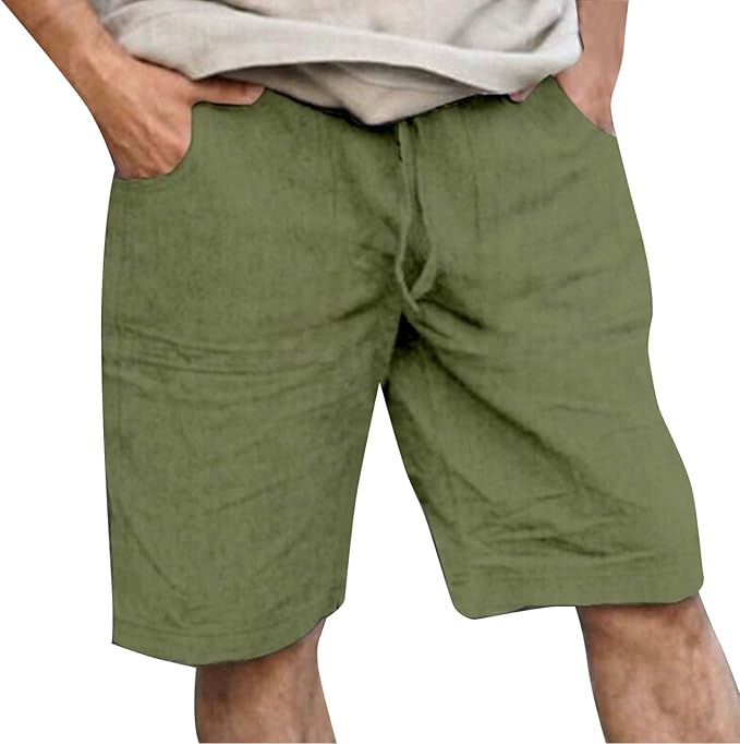 Liam | Chic Relaxed Fit Linen Shorts with Drawstring