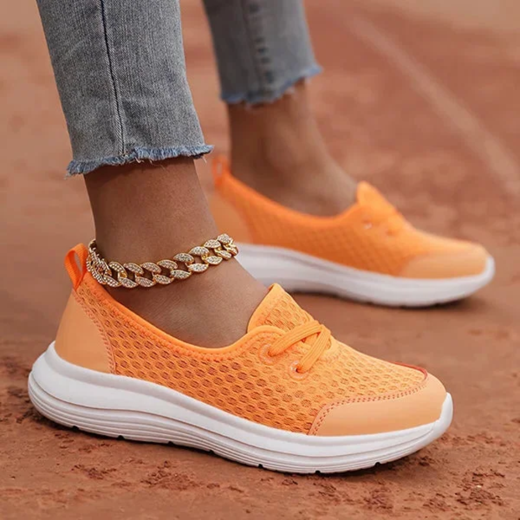 Lily | Sophisticated Mesh Lace-Up Orthopedic Shoes