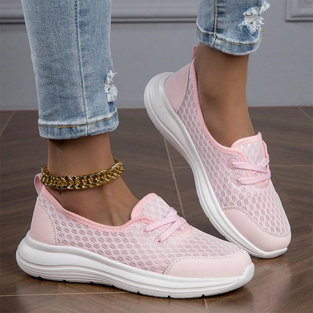 Lily | Sophisticated Mesh Lace-Up Orthopedic Shoes