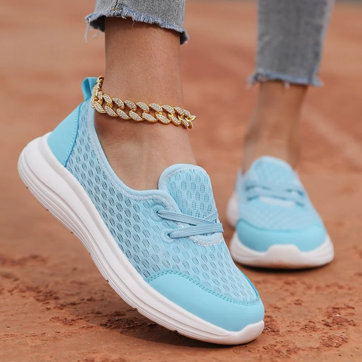 Lily | Sophisticated Mesh Lace-Up Orthopedic Shoes