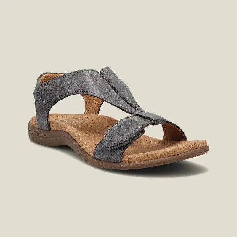 Lily | Stylish T-Bar Open Toe Flat Sandals