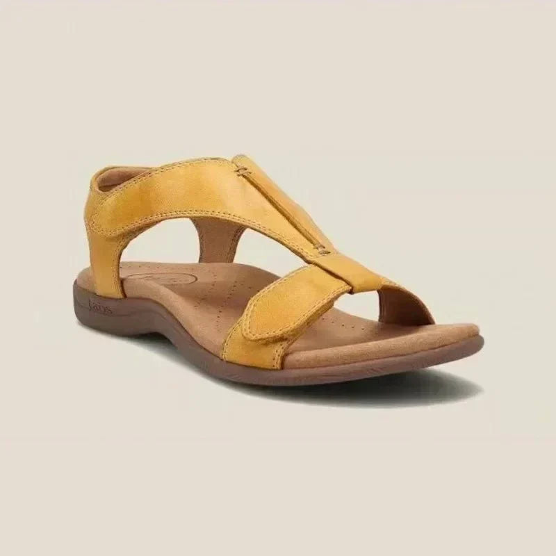 Lily | Stylish T-Bar Open Toe Flat Sandals