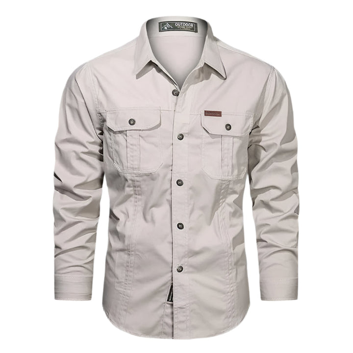 Lincoln | Relaxed Long Sleeve Utility Fishing Shirt with Chest Pockets