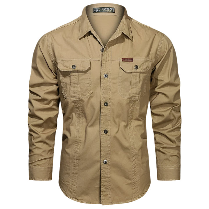 Lincoln | Relaxed Long Sleeve Utility Fishing Shirt with Chest Pockets