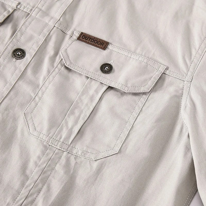 Lincoln | Relaxed Long Sleeve Utility Fishing Shirt with Chest Pockets