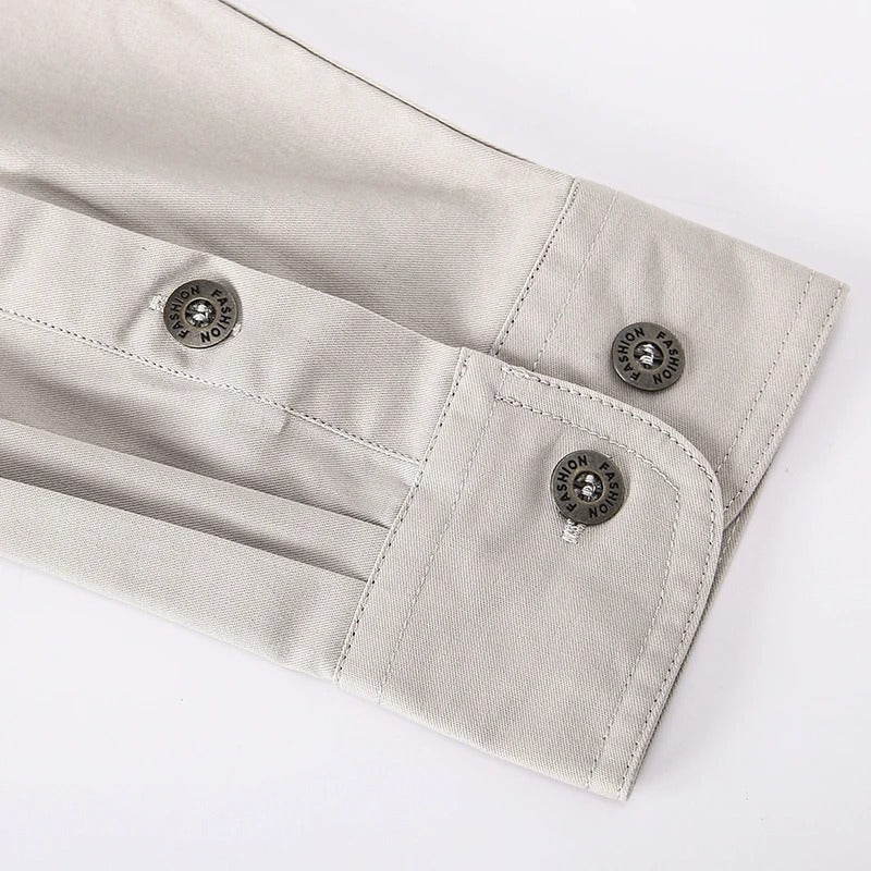 Lincoln | Relaxed Long Sleeve Utility Fishing Shirt with Chest Pockets