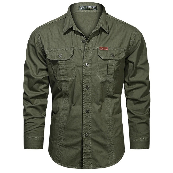 Lincoln | Relaxed Long Sleeve Utility Fishing Shirt with Chest Pockets
