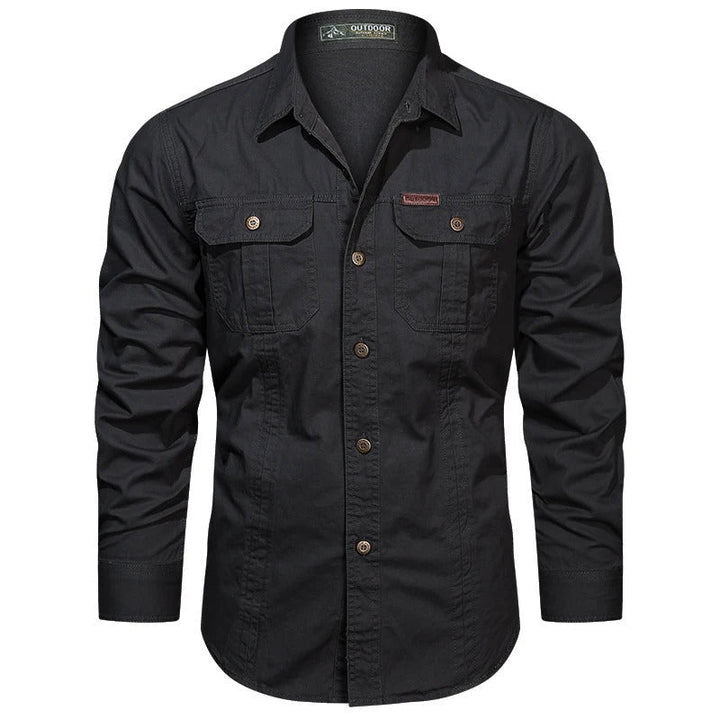 Lincoln | Relaxed Long Sleeve Utility Fishing Shirt with Chest Pockets