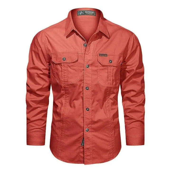Lincoln | Relaxed Long Sleeve Utility Fishing Shirt with Chest Pockets