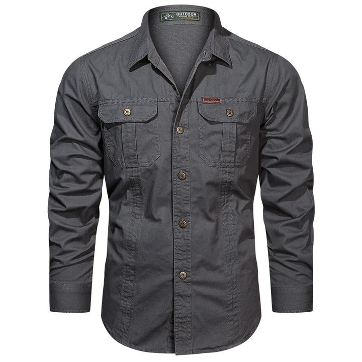 Lincoln | Relaxed Long Sleeve Utility Fishing Shirt with Chest Pockets