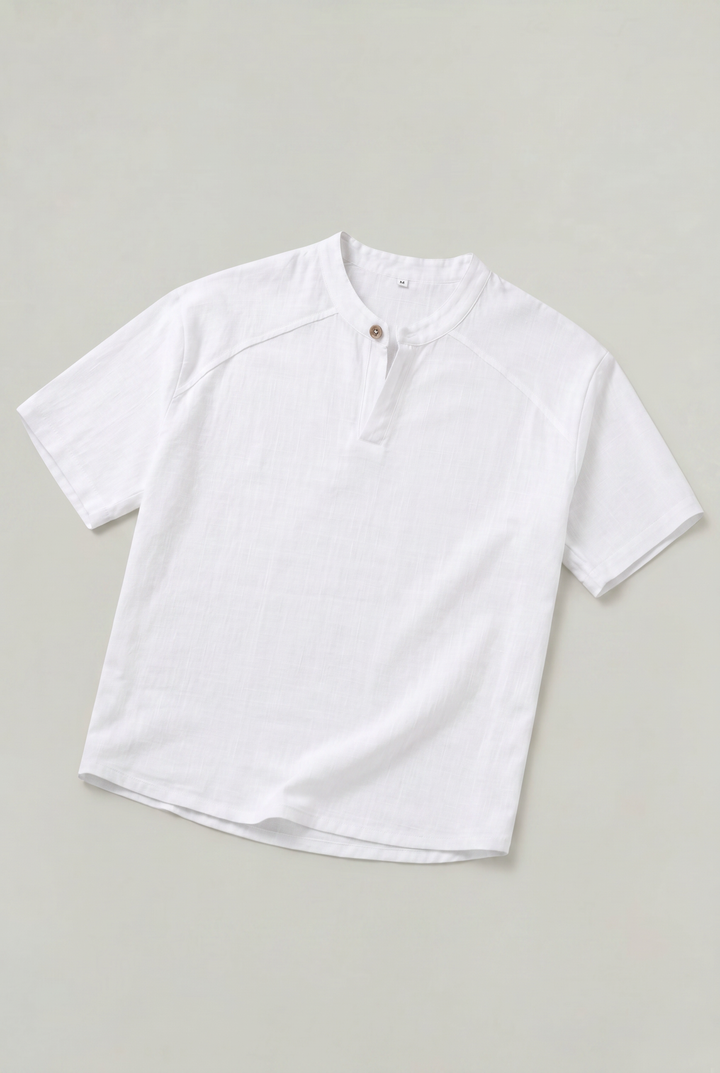 Lincoln | Timeless Henley Neck Short Sleeve Mens T Shirt