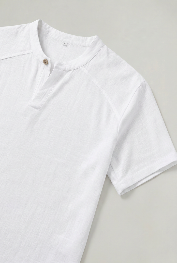 Lincoln | Timeless Henley Neck Short Sleeve Mens T Shirt