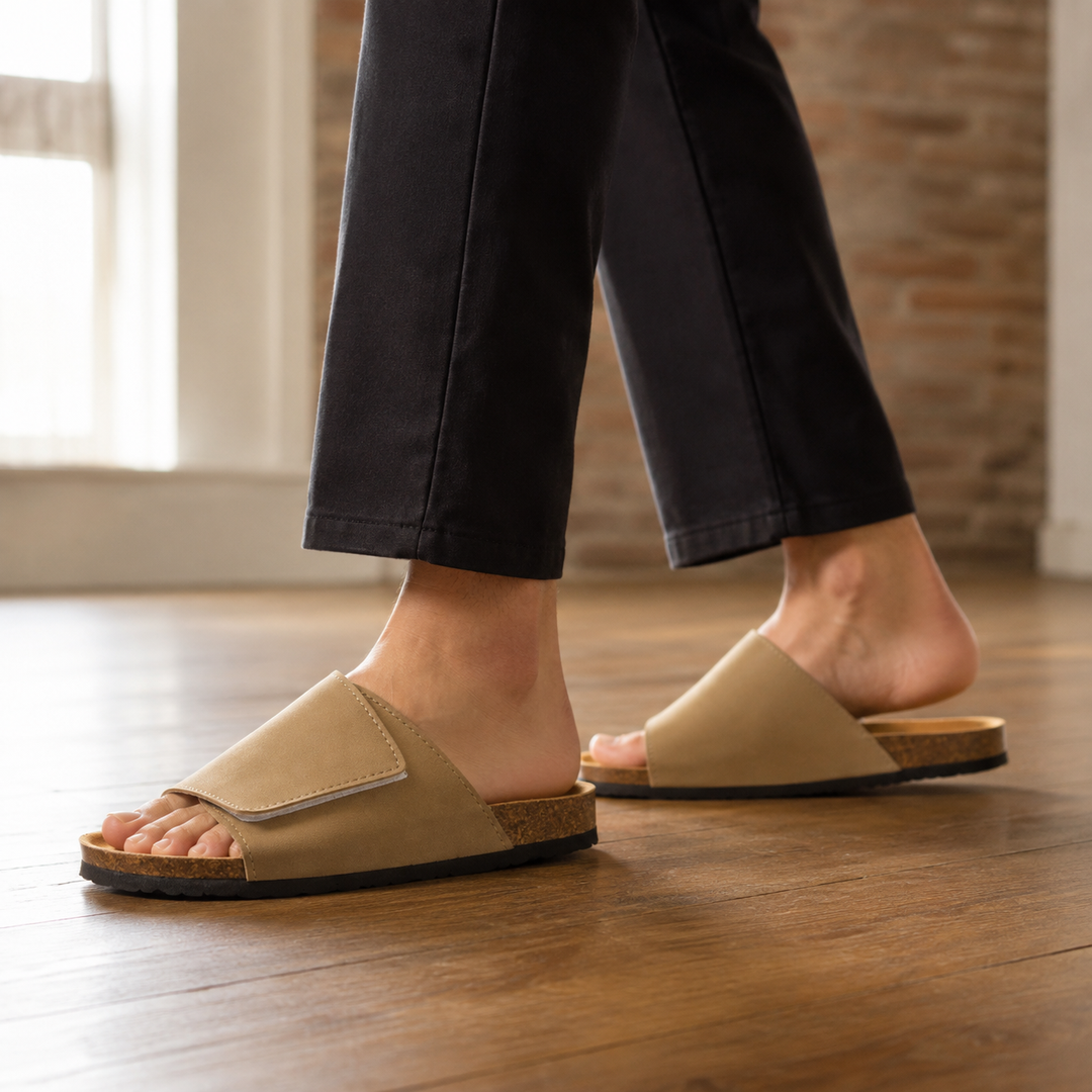 Logan | Effortless Adjustable Strap Mens Slides