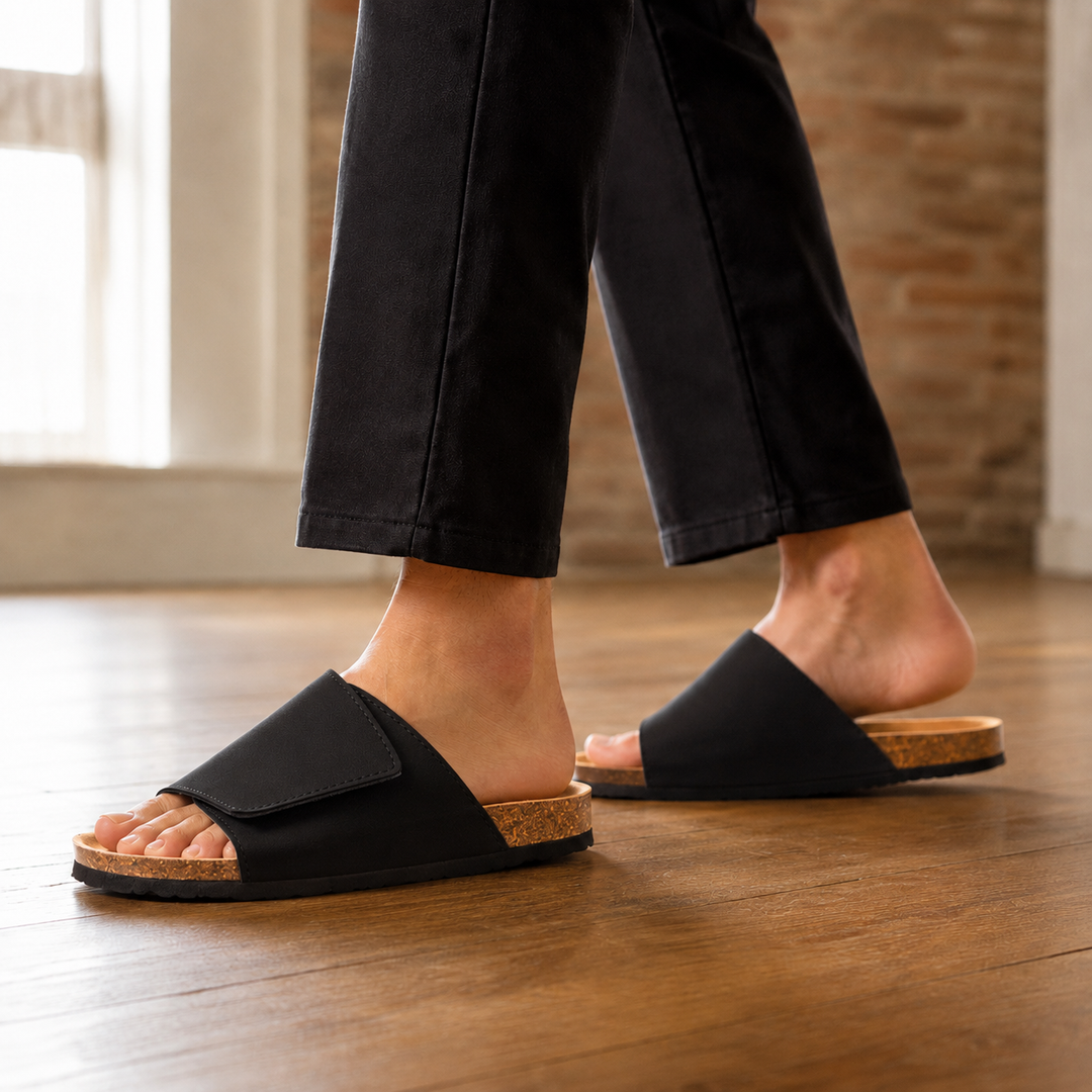 Logan | Effortless Adjustable Strap Mens Slides