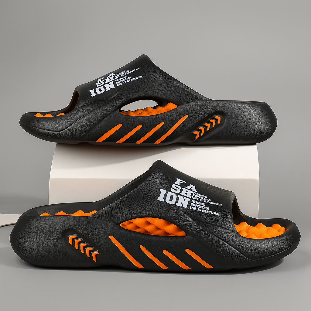Logan | Stylish Cushioned Arch Support Men Slides Sandals