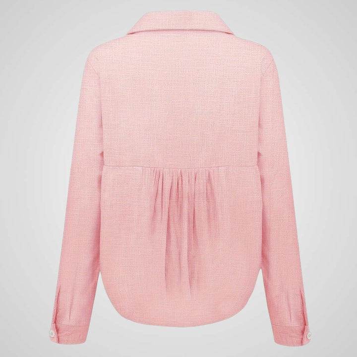 Lola | Chic Button-Up Textured Linen Shirt