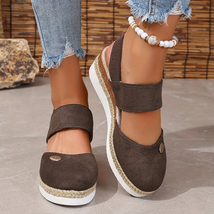 Lola | Refined Braided Platform Wedges
