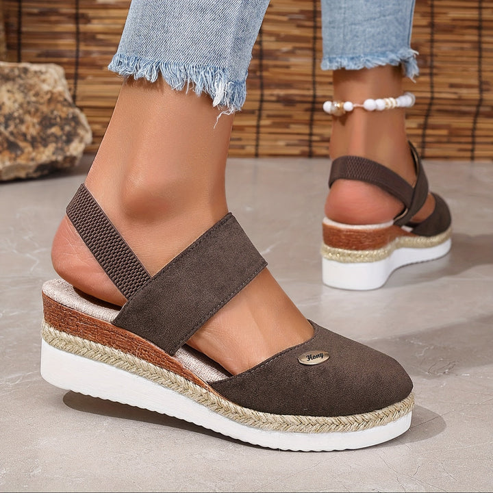 Lola | Refined Braided Platform Wedges