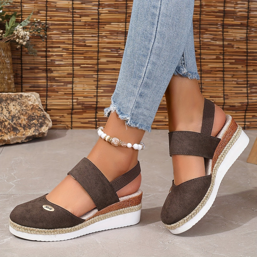 Lola | Refined Braided Platform Wedges