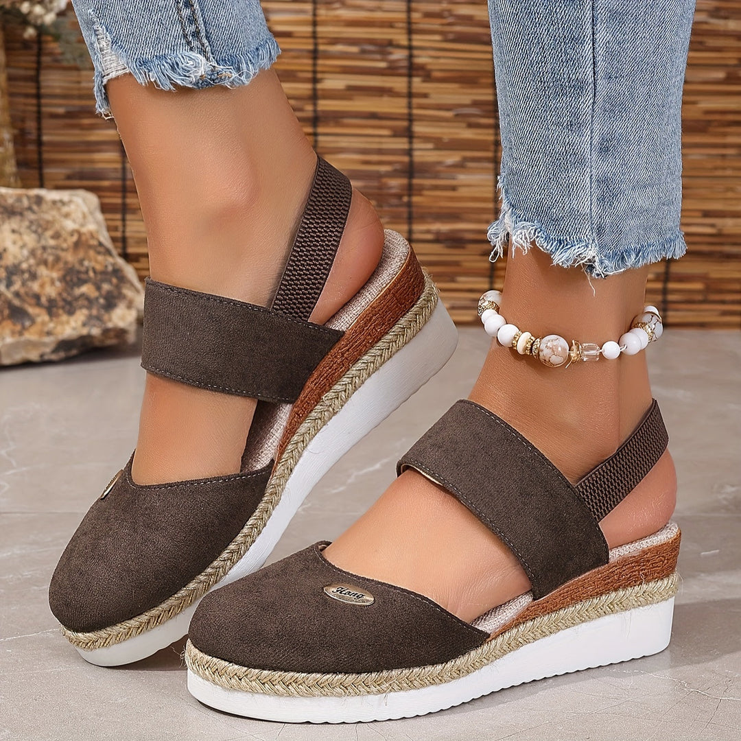 Lola | Refined Braided Platform Wedges