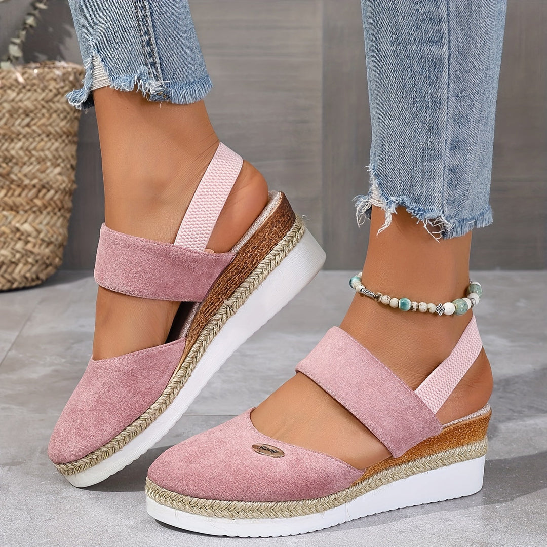 Lola | Refined Braided Platform Wedges