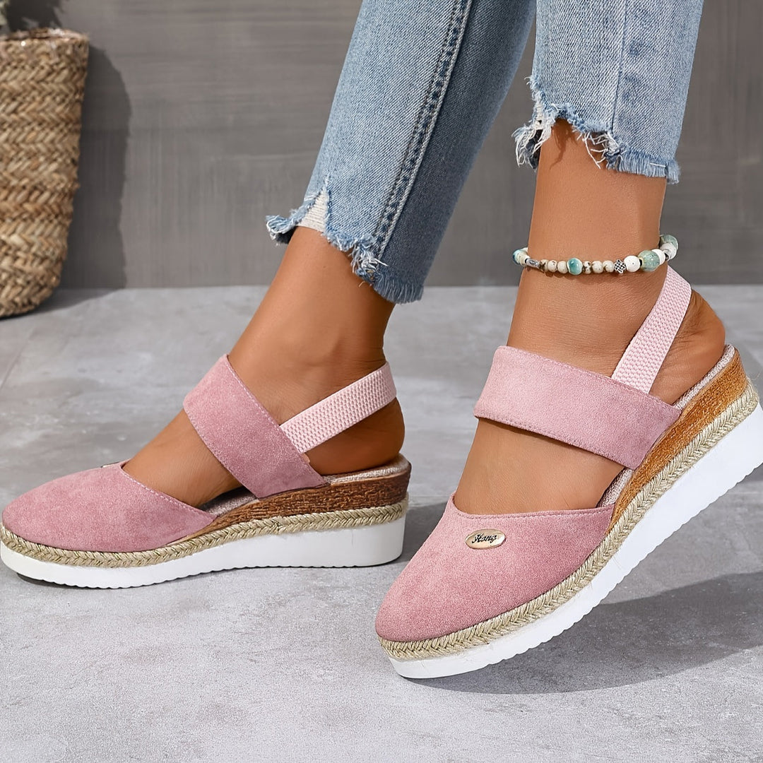 Lola | Refined Braided Platform Wedges