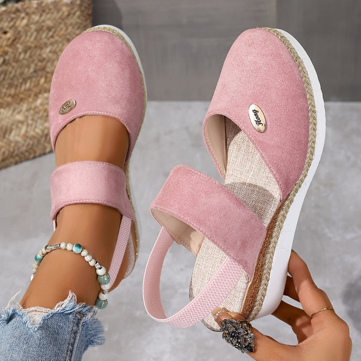Lola | Refined Braided Platform Wedges