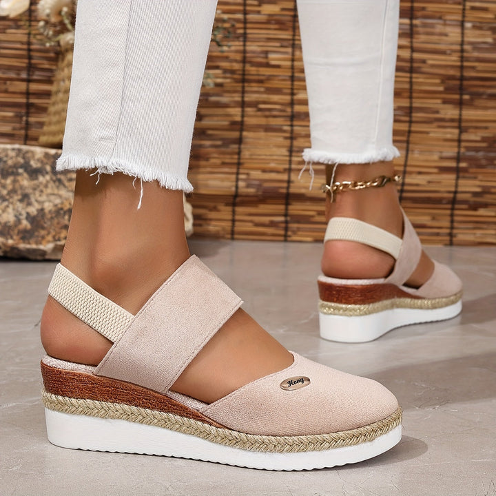 Lola | Refined Braided Platform Wedges