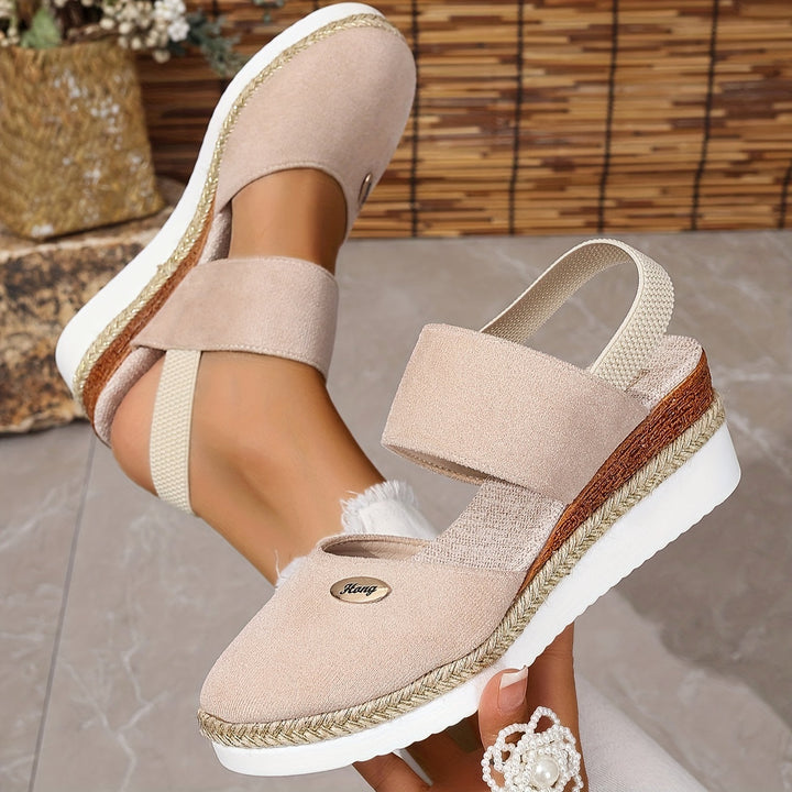 Lola | Refined Braided Platform Wedges