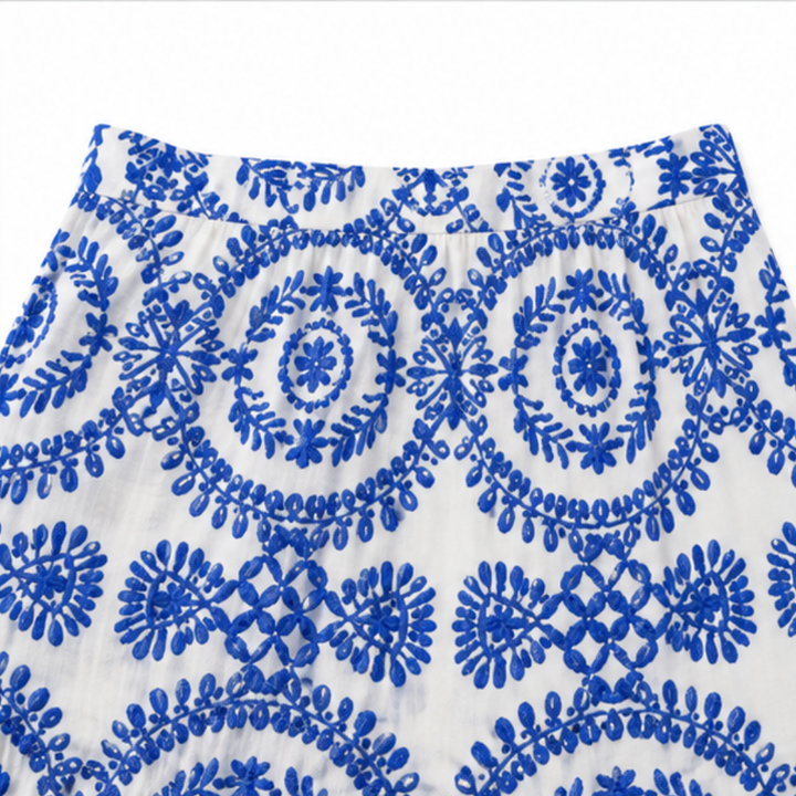 Lottie | Sophisticated High Waisted Printed Maxi Skirt