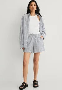 Lottie | Stylish High Waist Elastic Waist Casual Shorts