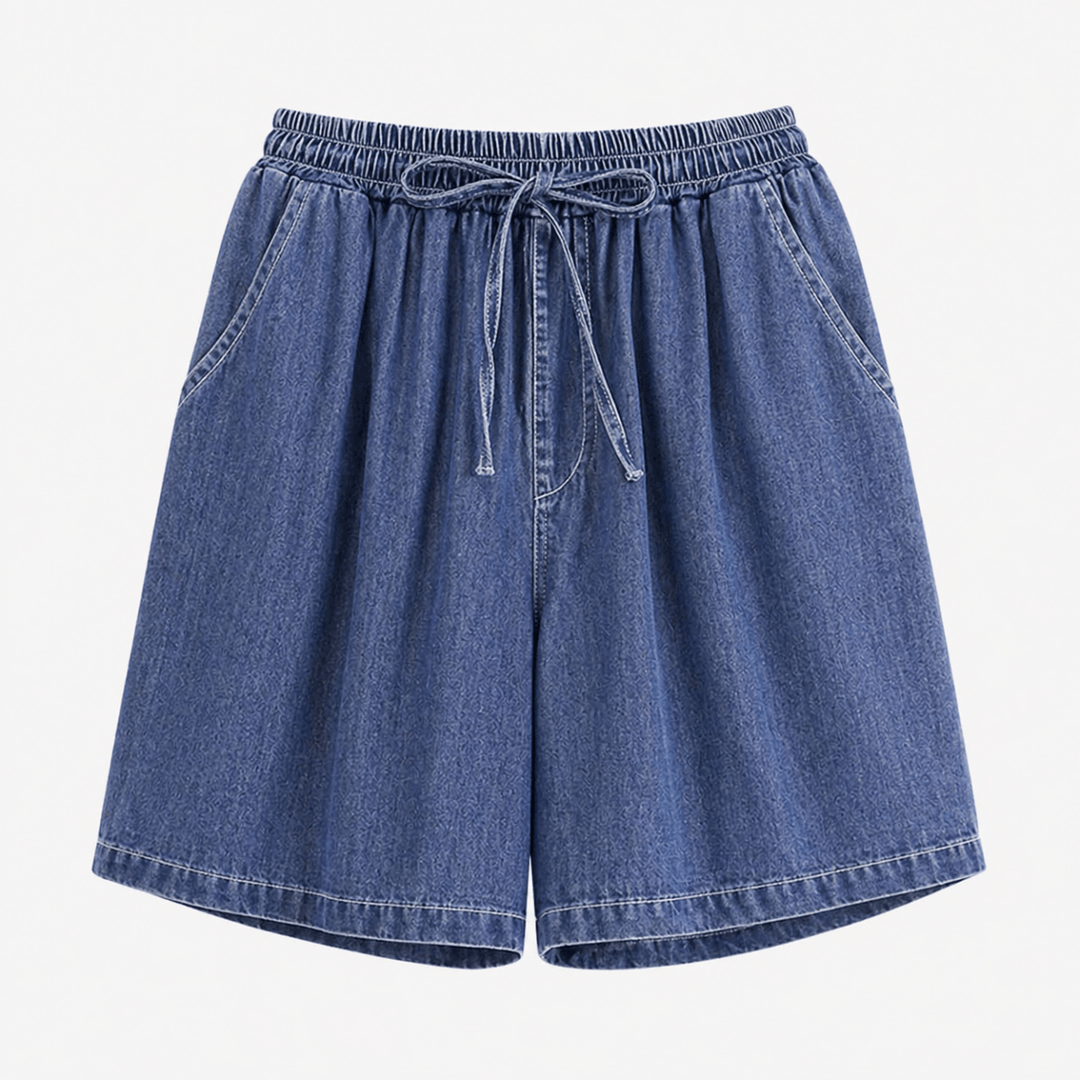 Lucy | Refined Elastic Waist Drawstring Shorts