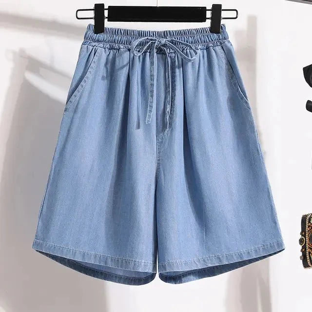 Lucy | Refined Elastic Waist Drawstring Shorts