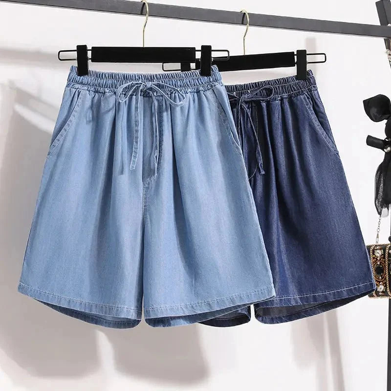 Lucy | Refined Elastic Waist Drawstring Shorts