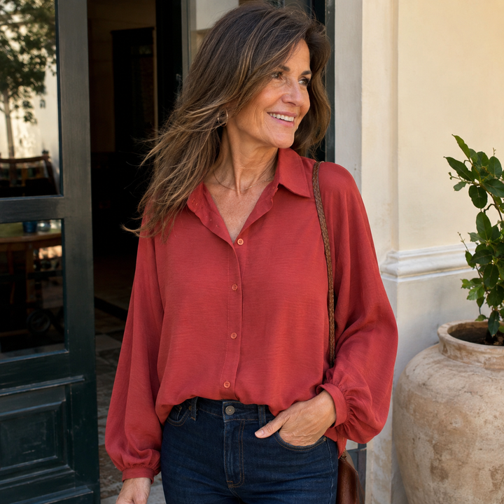 Lucy | Stylish Relaxed Button Down Linen Shirt