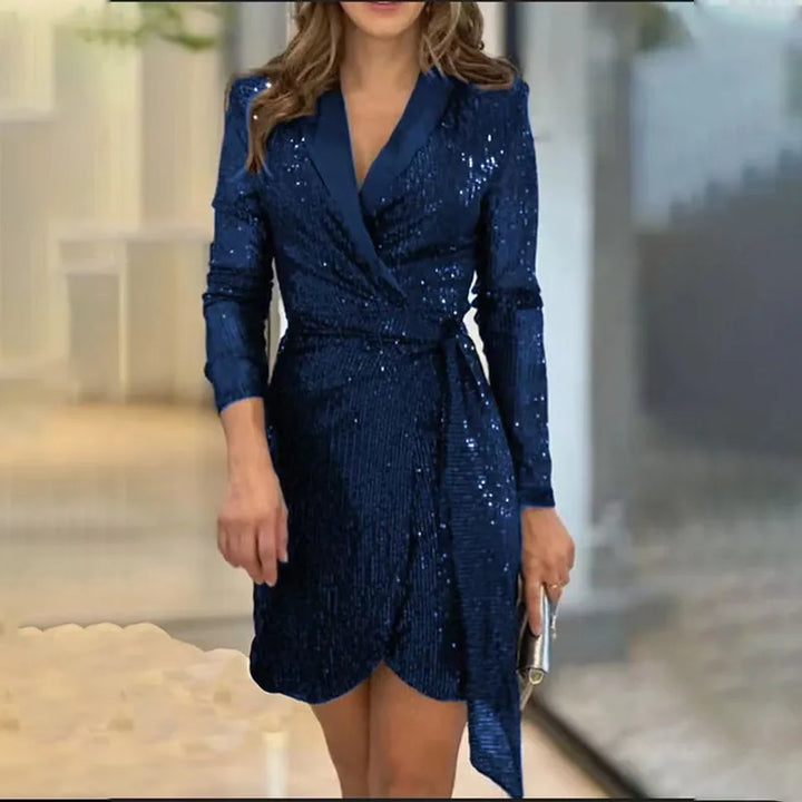 Lucy | Timeless Sequin Wrap Blazer Race Dress