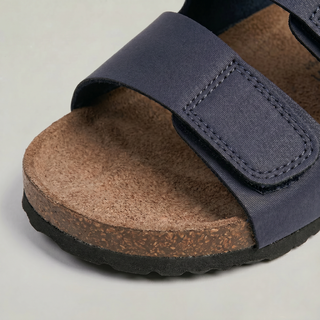 Luka | Graceful Double Strap Mens Sandals Slides
